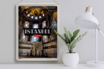 Panneau de voyage en étain, 30x40cm, Istanbul, turquie, mosquée, Destination de voyage 3