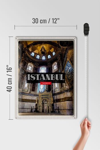 Panneau de voyage en étain, 30x40cm, Istanbul, turquie, mosquée, Destination de voyage 4
