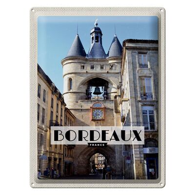 Blechschild Reise 30x40cm Bordeaux France Hafenstadt Geschenk