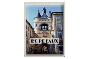 Plaque en tôle voyage 30x40cm, Bordeaux, France, ville portuaire, cadeau 1