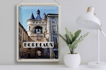 Plaque en tôle voyage 30x40cm, Bordeaux, France, ville portuaire, cadeau 3