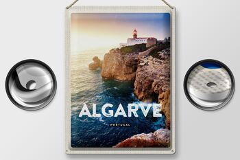 Affiche de voyage en étain, signe de voyage, 30x40cm, Algarve, Portugal, vacances en mer 2