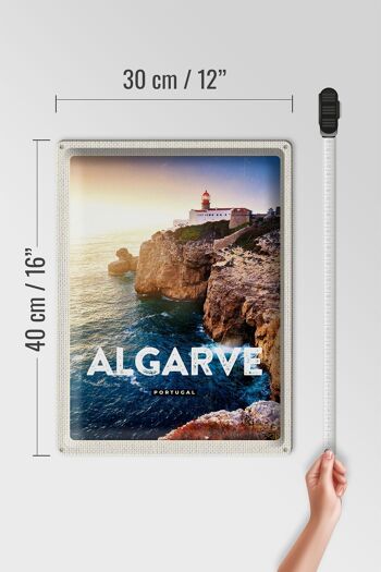 Affiche de voyage en étain, signe de voyage, 30x40cm, Algarve, Portugal, vacances en mer 4