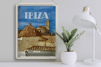 Panneau de voyage rétro en étain, 30x40cm, Ibiza, espagne, vieille ville, vacances 3