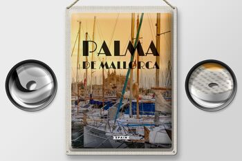 Plaque en tôle voyage 30x40cm Palma de Majorque yachts mer 2