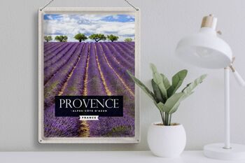 Plaque Métallique Voyage 30x40 Provence Alpes Côte d'Azur Lavande 3