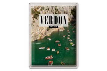 Plaque en tôle voyage 30x40cm Verdon France Gorges du Verdon Mer 1