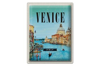 Signe en étain voyage 30x40cm, Venise, Italie, vacances à la mer 1