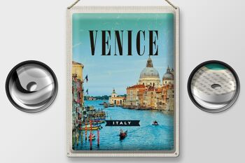 Signe en étain voyage 30x40cm, Venise, Italie, vacances à la mer 2