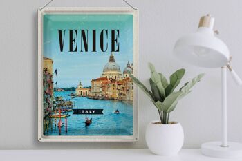 Signe en étain voyage 30x40cm, Venise, Italie, vacances à la mer 3