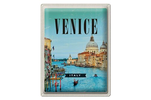 Blechschild Reise 30x40cm Venedig Venice Italy Meer Urlaub