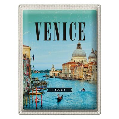 Cartel de chapa de viaje 30x40cm Venecia Venecia Italia vacaciones en el mar