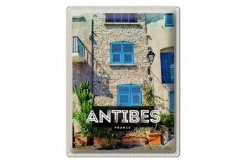 Panneau en étain voyage 30x40cm, Antibes, France, vieille ville, Destination de voyage 1