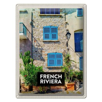 Cartel de chapa Travel 30x40cm Riviera Francesa Destino turístico Turismo