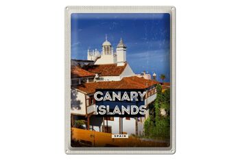 Panneau de voyage en étain, 30x40cm, îles Canara, Espagne, Destination de vacances 1