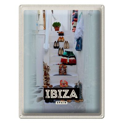 Blechschild Reise 30x40cm Ibiza Spain Urlaub Meer Geschenk