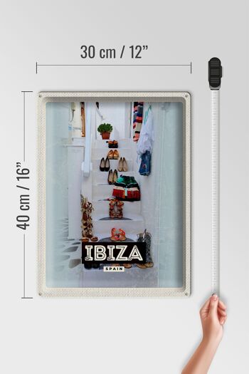 Signe en étain voyage 30x40cm, Ibiza espagne, cadeau de vacances en mer 4