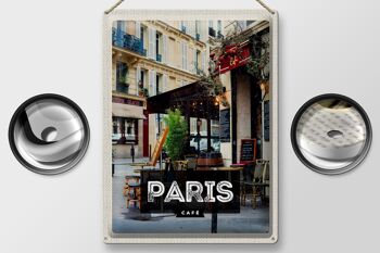 Panneau de voyage en étain, 30x40cm, affiche de Destination de voyage, café de Paris, cadeau 2