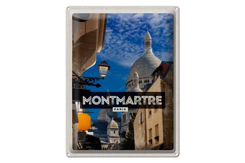 Blechschild Reise 30x40cm Montmartre Paris Innenstadt