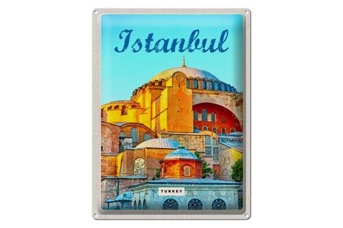 Blechschild Reise 30x40cm Istanbul Turkey Bild Urlaub Geschenk