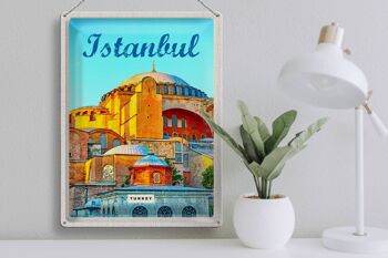 Panneau de voyage en étain, 30x40cm, Istanbul, turquie, photo, cadeau de vacances 3
