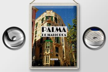 Panneau en étain voyage 30x40cm, Palma de Majorque, espagne, vieille ville 2