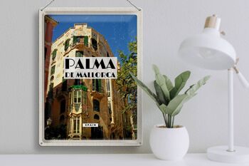 Panneau en étain voyage 30x40cm, Palma de Majorque, espagne, vieille ville 3