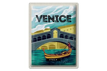 Panneau en étain voyage 30x40cm Venise Italie photo pittoresque 1