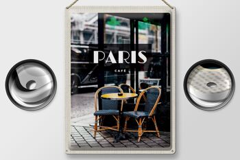 Panneau de voyage en étain, 30x40cm, affiche de Destination de voyage rétro pour café de Paris 2