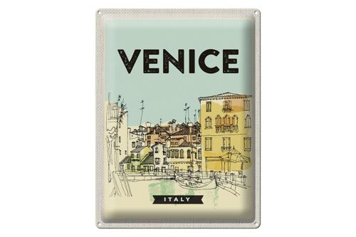 Blechschild Reise 30x40cm Venice Italy malerisches Bild Geschenk