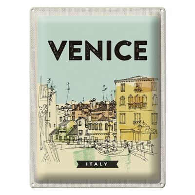 Blechschild Reise 30x40cm Venice Italy malerisches Bild Geschenk