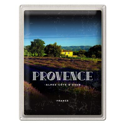 Cartel de chapa viaje 30x40cm Provenza-Alpes-Costa Azul Francia
