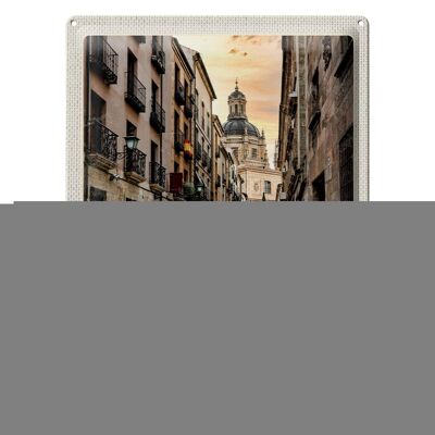 Blechschild Reise 30x40cm Salamanca Spain Architektur Tourismus