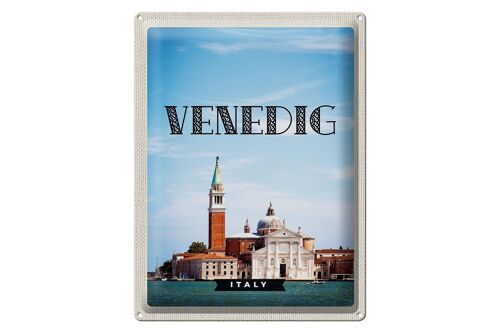 Blechschild Reise 30x40cm Venedig Italy Tourismus Urlaub Poster