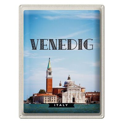 Blechschild Reise 30x40cm Venedig Italy Tourismus Urlaub Poster
