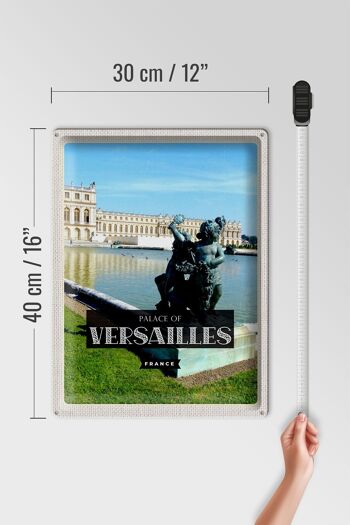 Plaque en tôle Voyage 30x40cm Château de Versailles France Tourisme 4