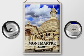 Signe en étain voyage 30x40cm, cadeau d'architecture de Montmartre Paris 2