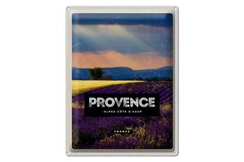 Plaque tôle voyage 30x40cm Provence alpes cote d'azur cadeau 1