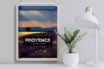 Plaque tôle voyage 30x40cm Provence alpes cote d'azur cadeau 3