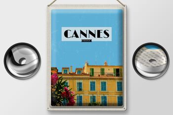 Plaque en tôle Voyage 30x40cm Cannes France Tourisme France 2