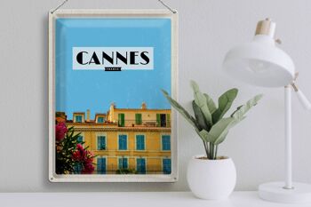 Plaque en tôle Voyage 30x40cm Cannes France Tourisme France 3