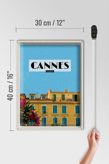 Plaque en tôle Voyage 30x40cm Cannes France Tourisme France 4