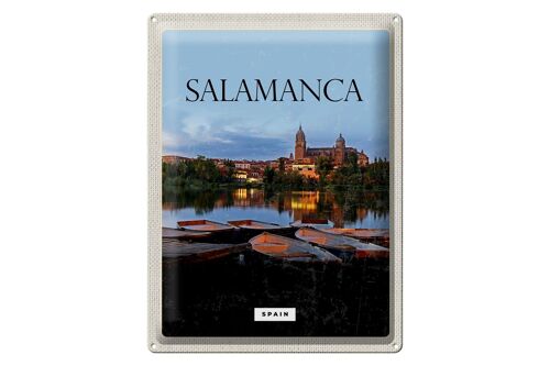 Blechschild Reise 30x40cm Salamanca Spain Retro