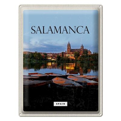 Cartel de chapa Viaje 30x40cm Salamanca España Retro