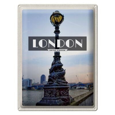 Blechschild Reise 30x40cm London United Kingdom Retro Poster
