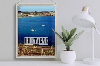 Affiche de voyage en étain, signe de voyage, 30x40cm, Bretagne, France, vacances 3