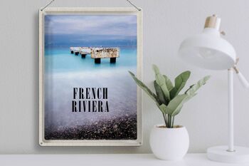 Affiche de voyage rétro en étain, signe de voyage, côte d'azur, 30x40cm 3