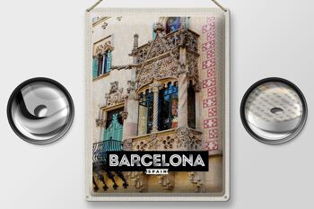 Panneau en étain voyage 30x40cm, Barcelone, espagne, Architecture, tourisme 2
