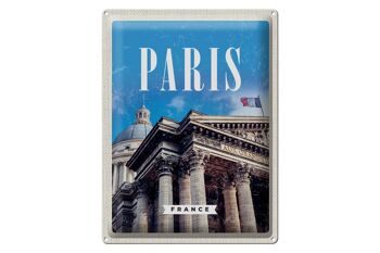 Plaque en tôle voyage 30x40cm Paris France Grand palais France 1
