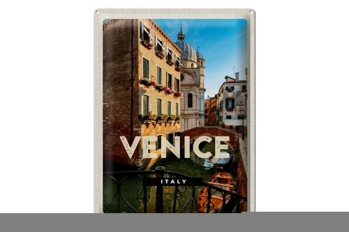 Blechschild Reise 30x40cm Venice Iraly Architektur Geschenk